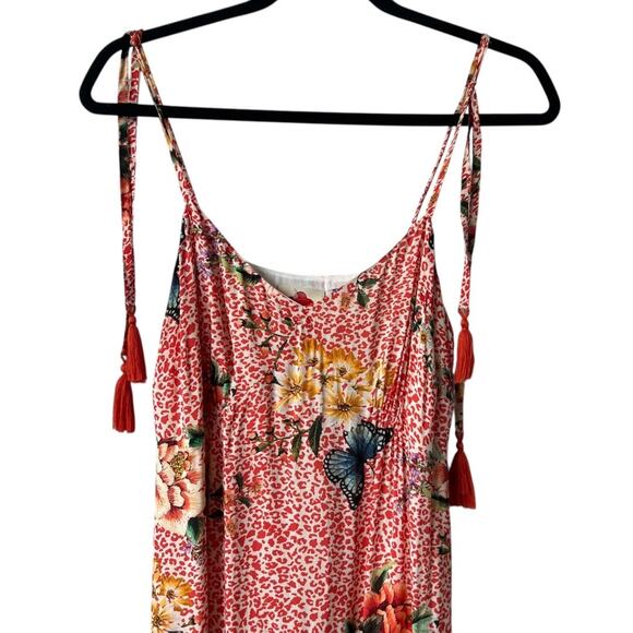 Farm Rio For Anthropologie Verbena Tiered Floral Midi Summer Dress Size S - Picture 4 of 12